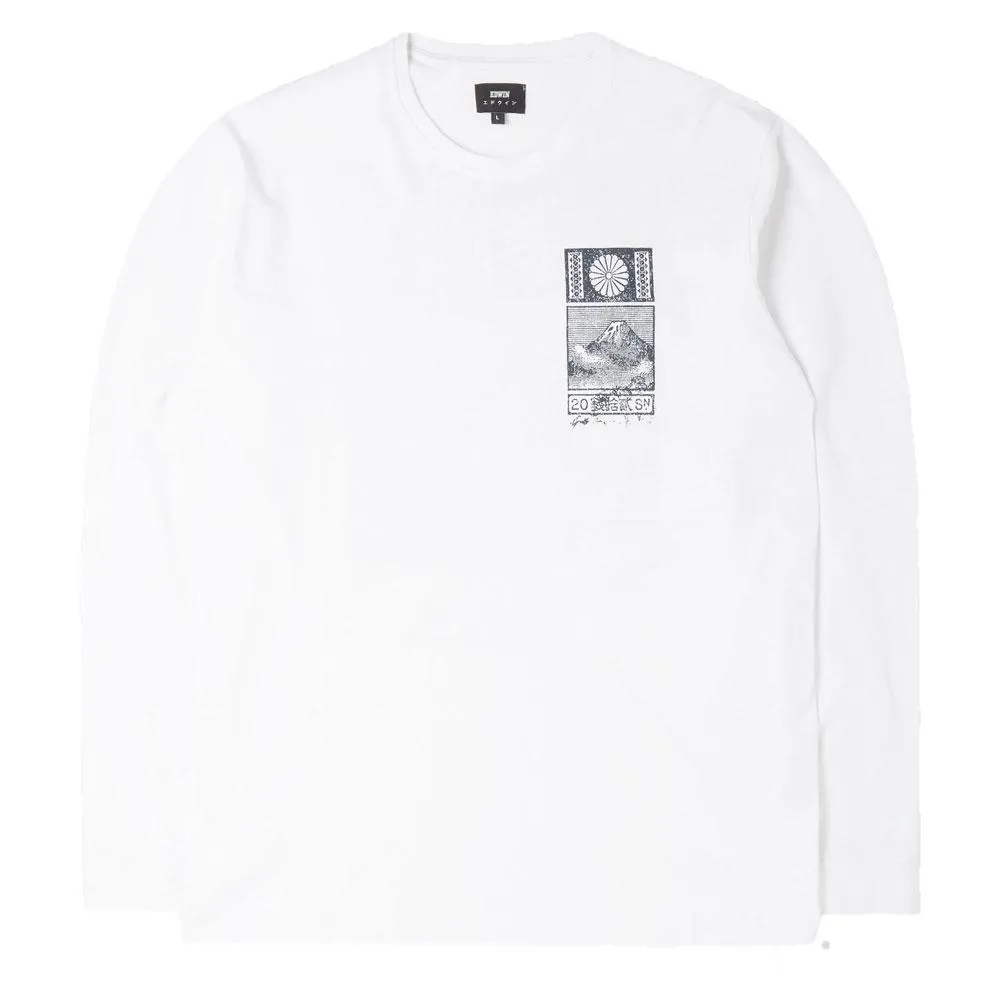 Edwin From Japan With Love Long Sleeve T Shirt - White